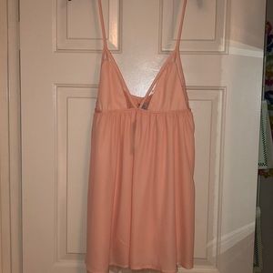 Pink flowy dress